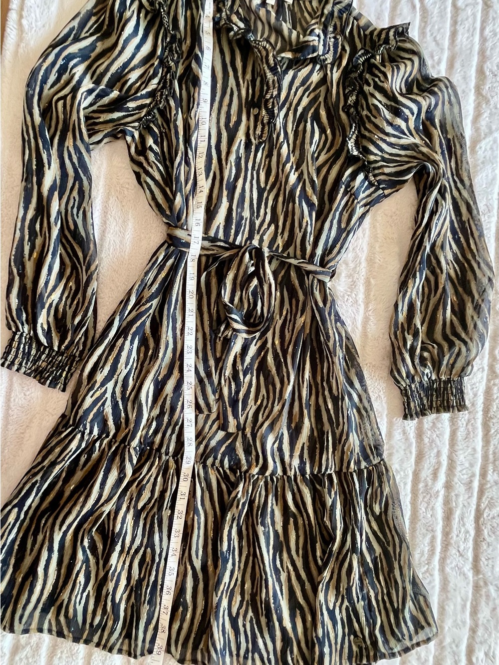 Garcia Dark Fairycore Sheer Ruffle Dress Whimsigoth Prairie Chic✨EUC - Picture 7 of 16